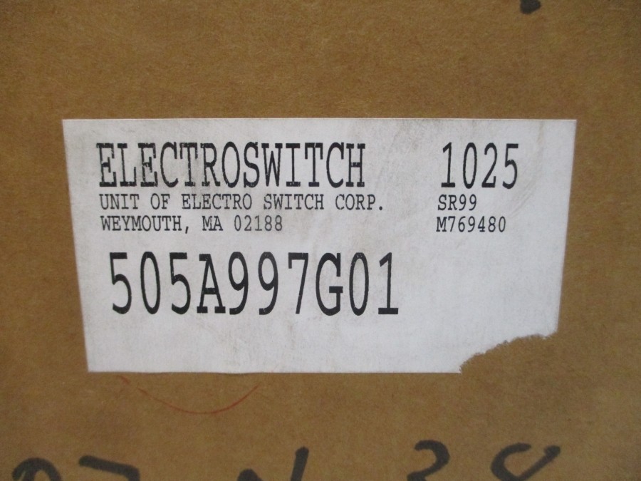 ELECTROSWITCH 505A997G01 300VAC 20A NSMP