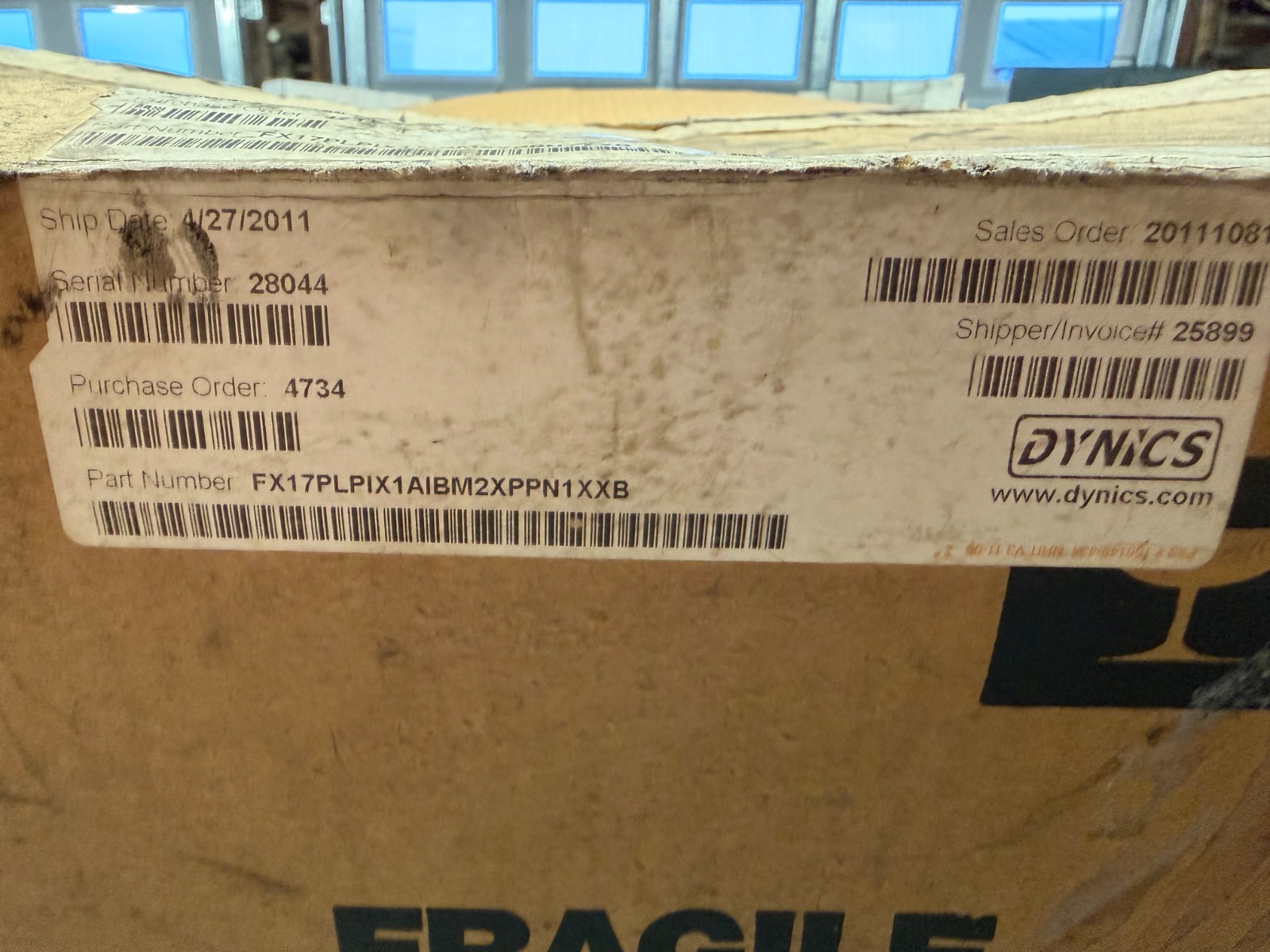 Brand New Dynics FX17PLPIX3AI5A2XPPN1XXB Industrial Computer 17″ Monitor