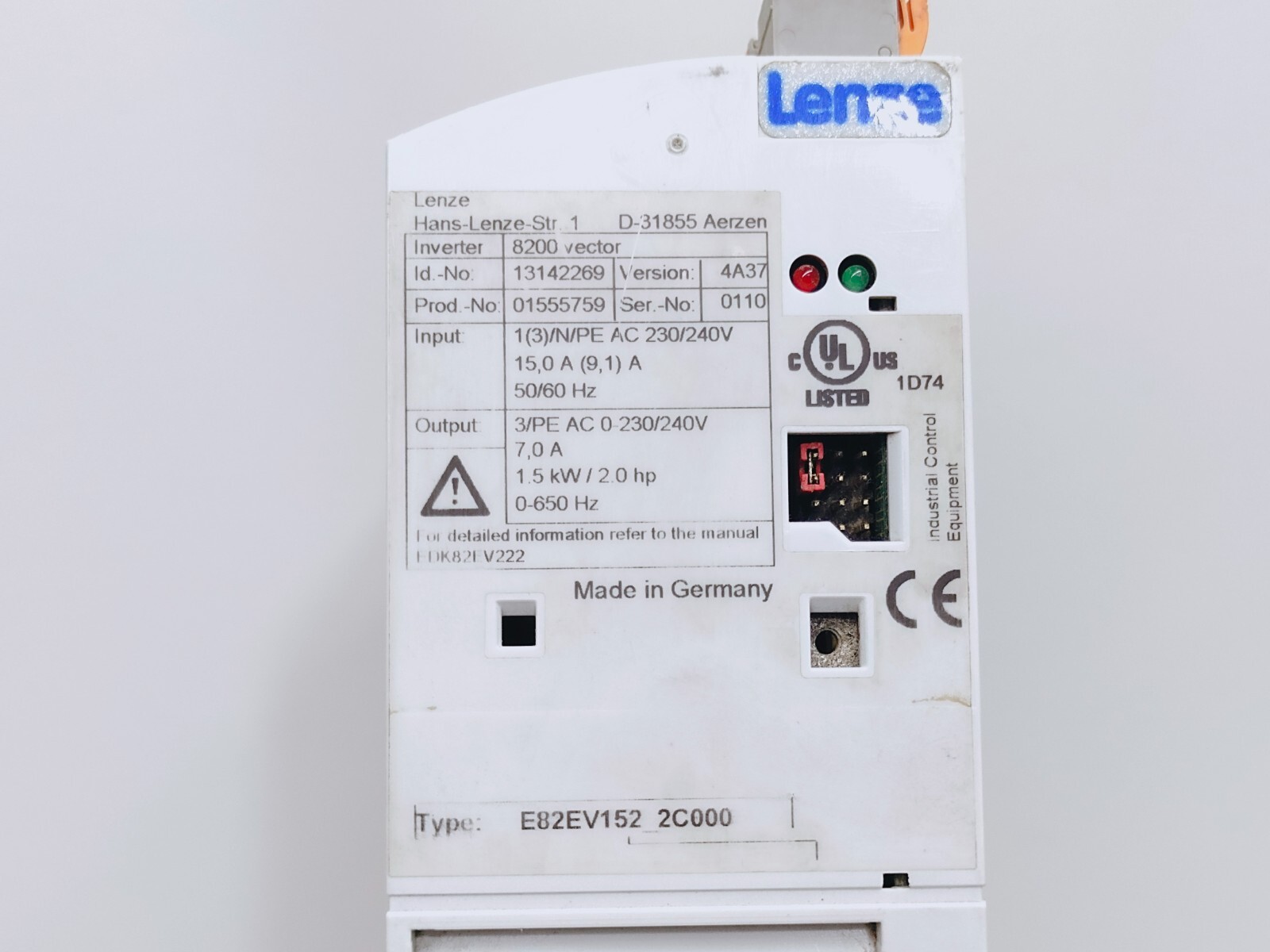 Lenze E82ev152-2c000 Frequency Converter (FREE SHIPPING)
