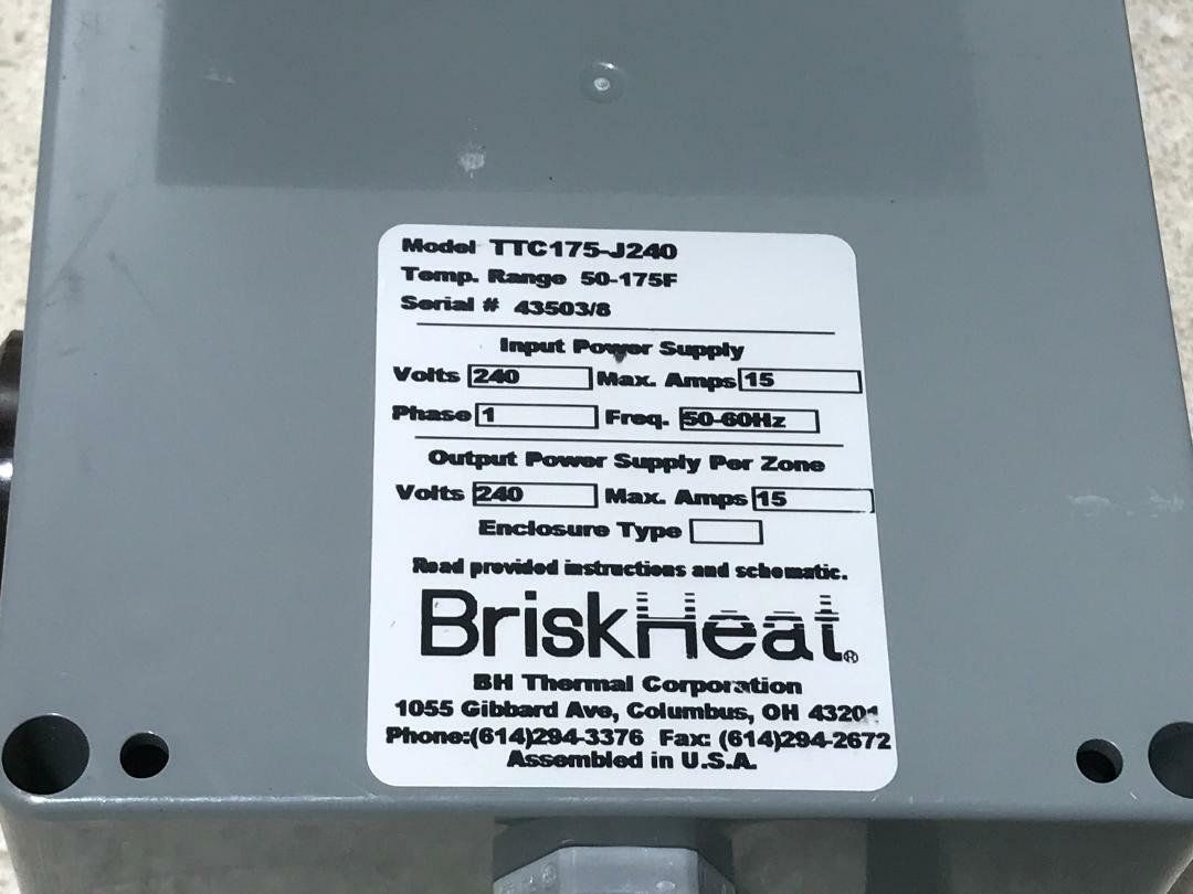 Brisk Heat TTC175-J240 New