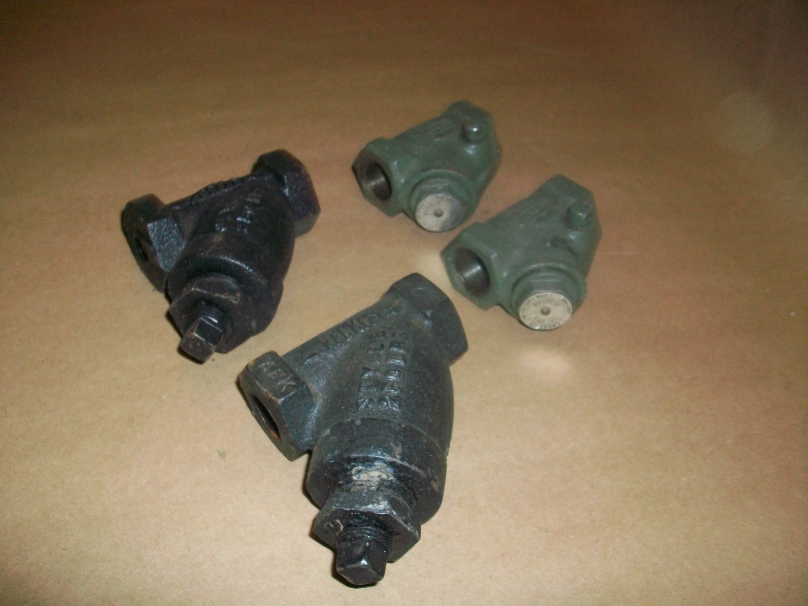 4pc Steam Trap (2) Crane PN64 1/2 (2) Keckly Style B NEW OLD STOCK