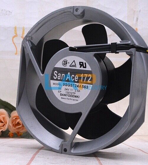 1pc NEW FOR Converter cooling fan 9SG5724A563 2-wire 24V 2.6A