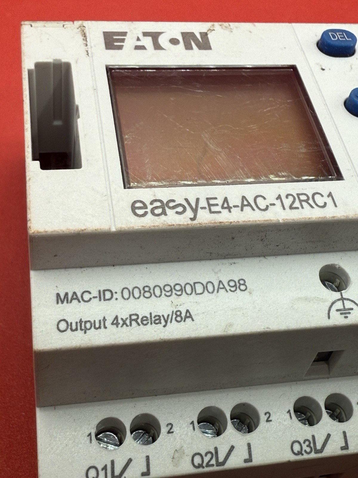 EATON EASY-E4-AC-12RC1 CONTROL RELAY 100-240VAC 50/60HZ 8A G2A
