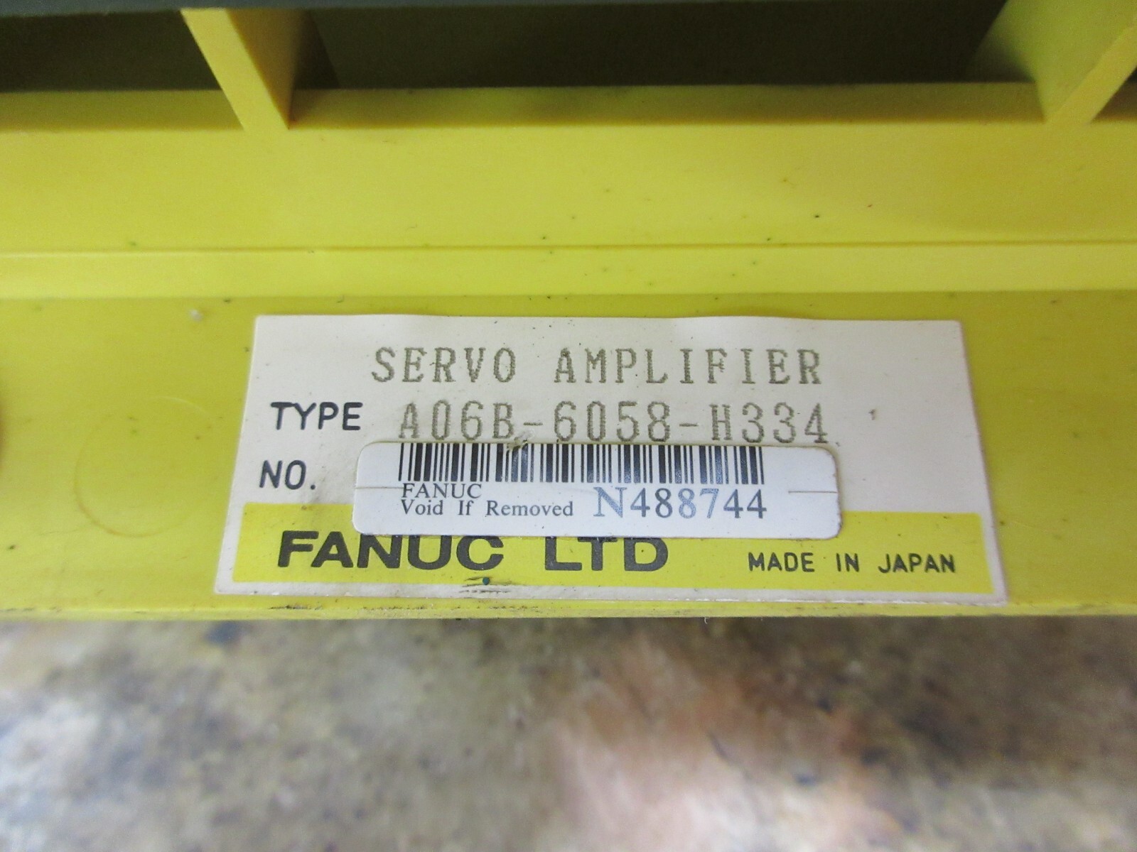 FANUC SERVO AMPLIFIER A06B-6058-H334 A16B-1100-0300/04B A20B-1003-0864/01A