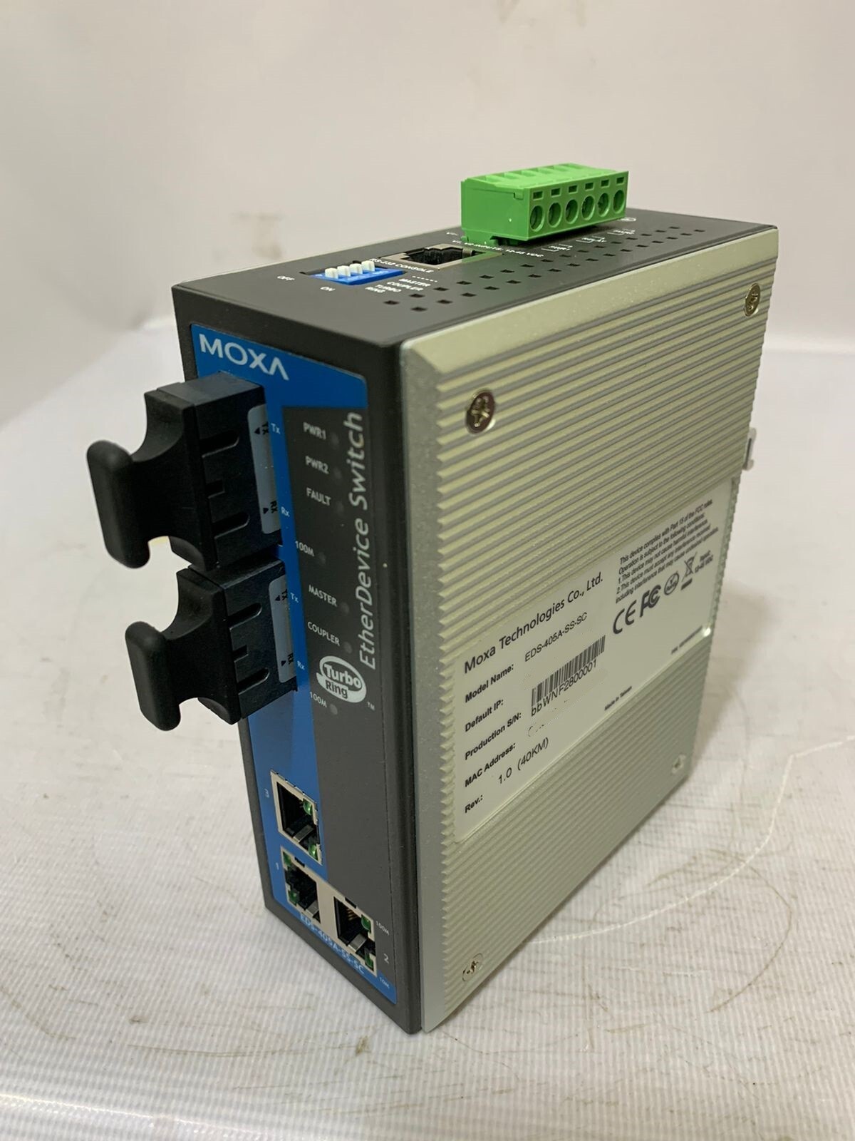 Moxa / Managed Redundant Switch 3Tx+2 (Ethernet Switch) / EDS-405A-SS-SC