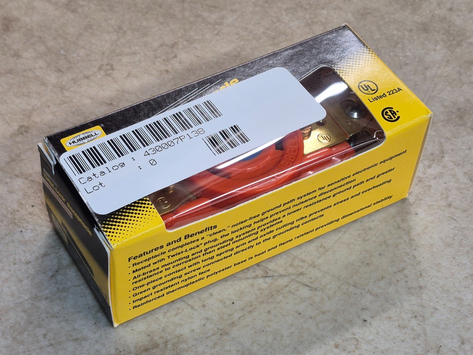 HUBBELL INC IG2620 CONNECTOR