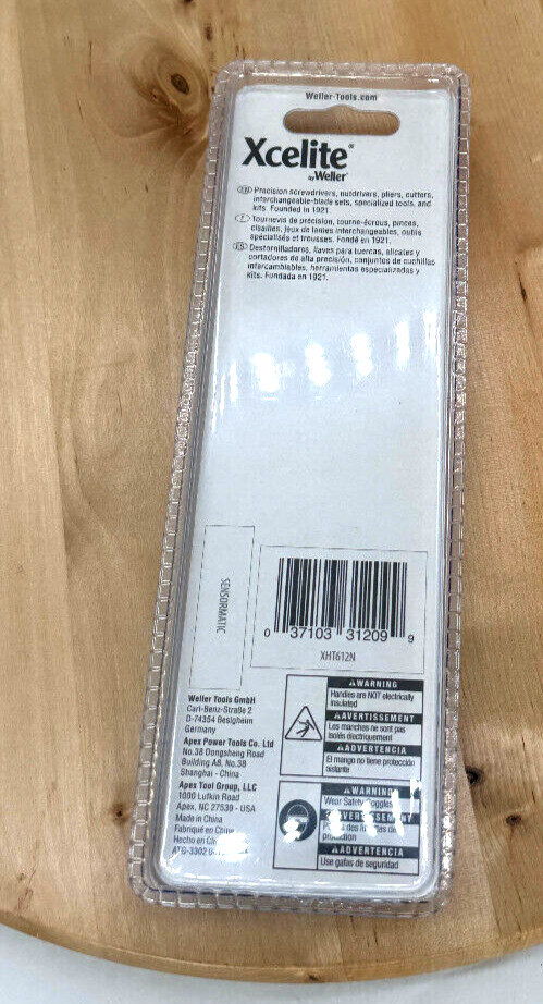 NEW Xcelite XHT612N 6 in. Tweezers WELLER CROSS LOCK STRAIGHT