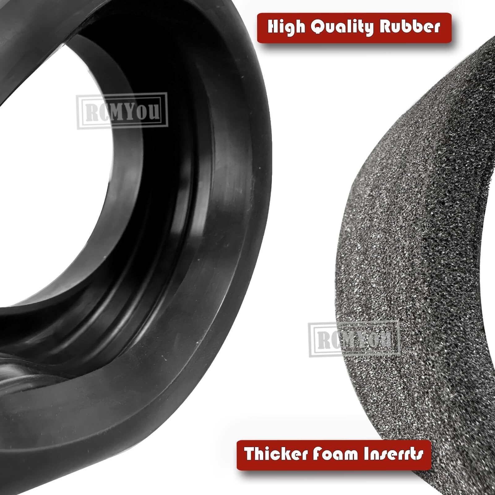 RC 17mm Tires for 1/8 Talion 6S BLX,Typhon 6S 3S BLX,Redca t,Team,L0s1,HPI,HP…