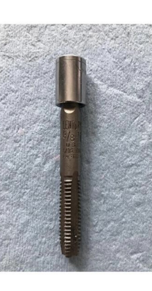 HELI COIL TAP STRAIGHT FLUTE BY CENTURY 3/8-1/6 5/16 DRI AUSTRIA +1/4 SOCKET