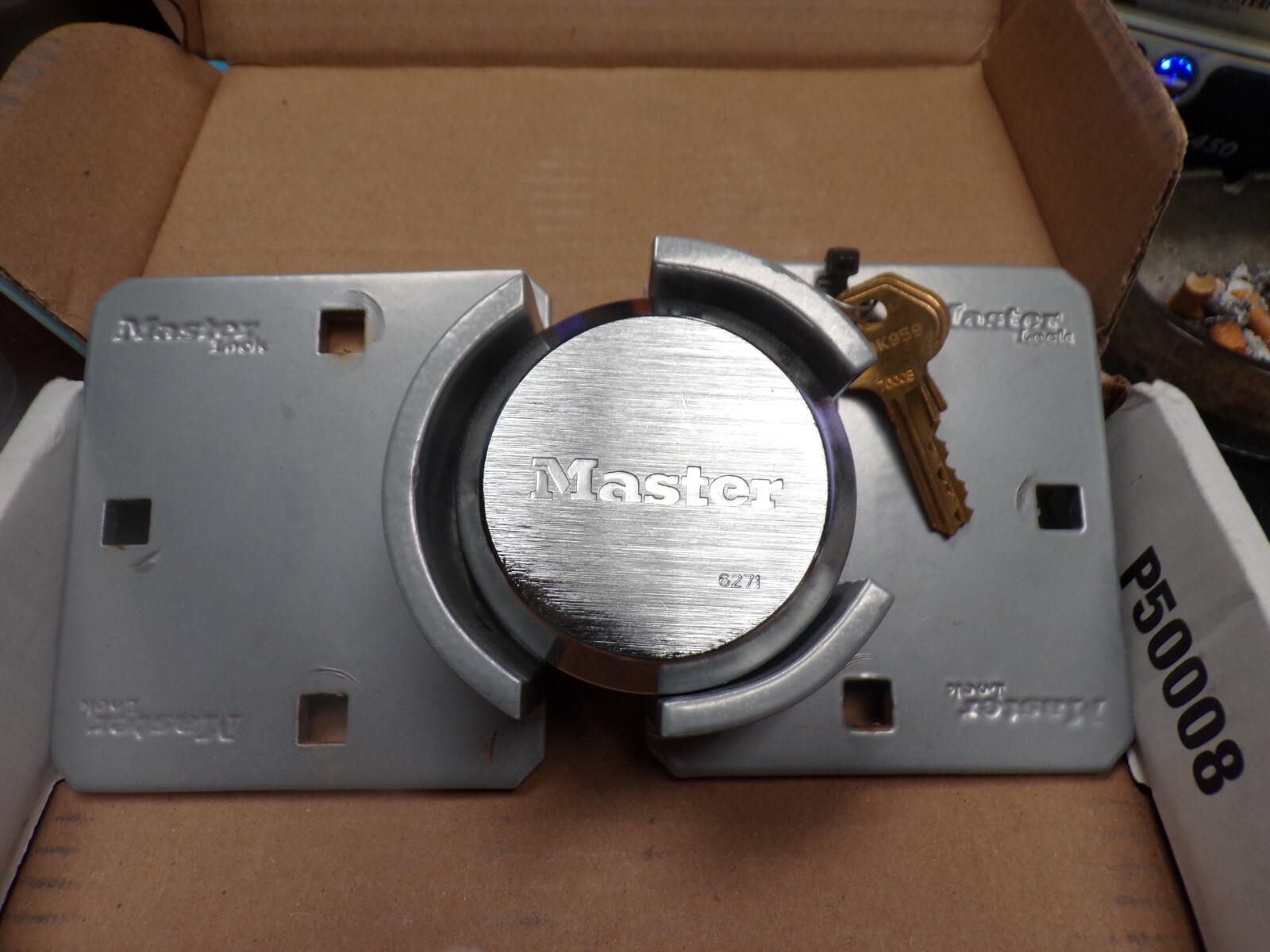 MASTER LOCK 770LHCKA Van Locks with Hasp,Zinc Die-Cast (C)