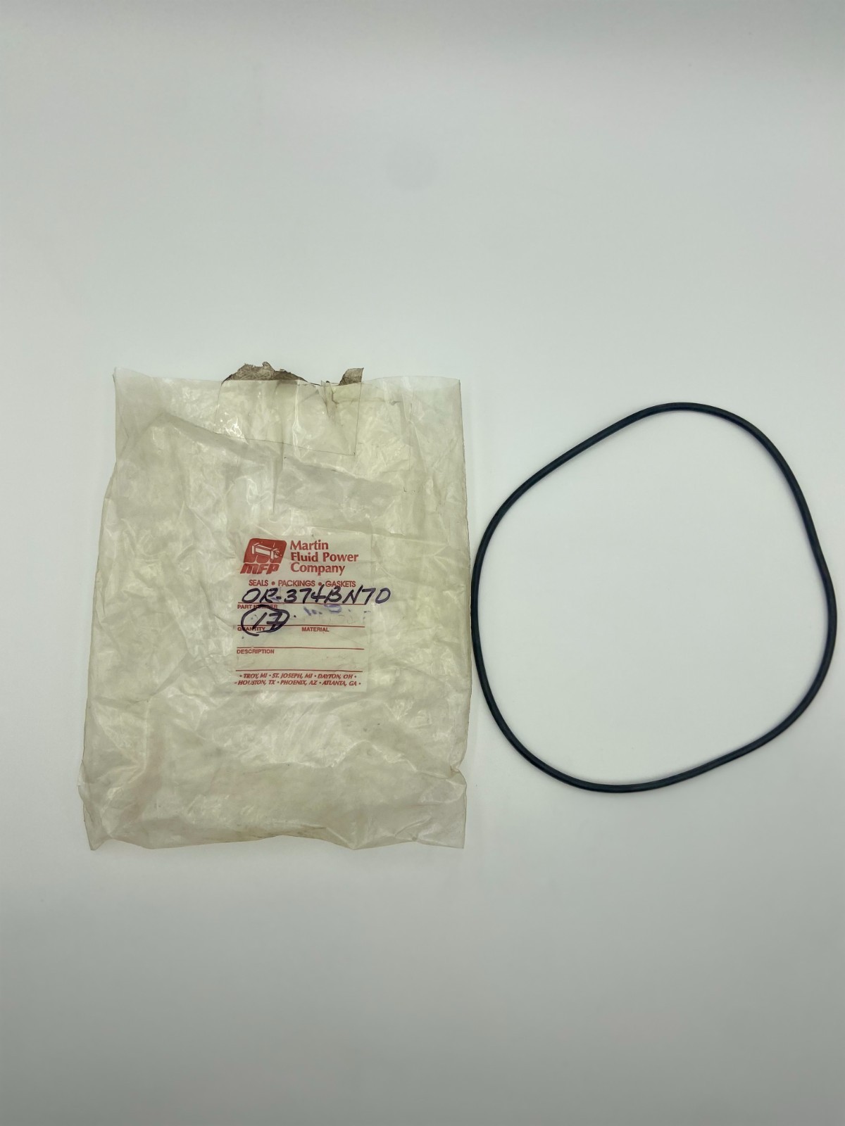 Martin Fluid Power – O-Ring Seal – OR-374BN70 – Genuine-New