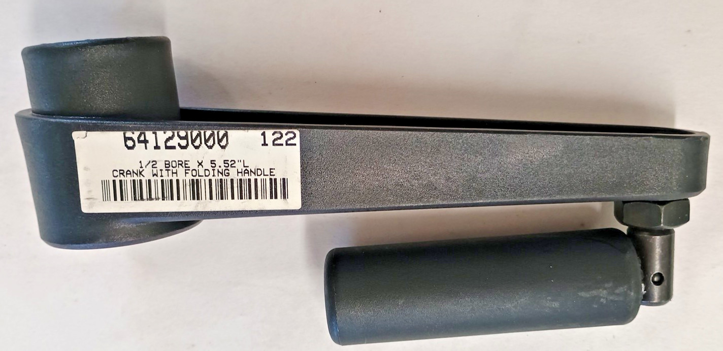 Folding Crank Handle 1/2″ Bore #64129000 Plain Bore 5.52″ Long