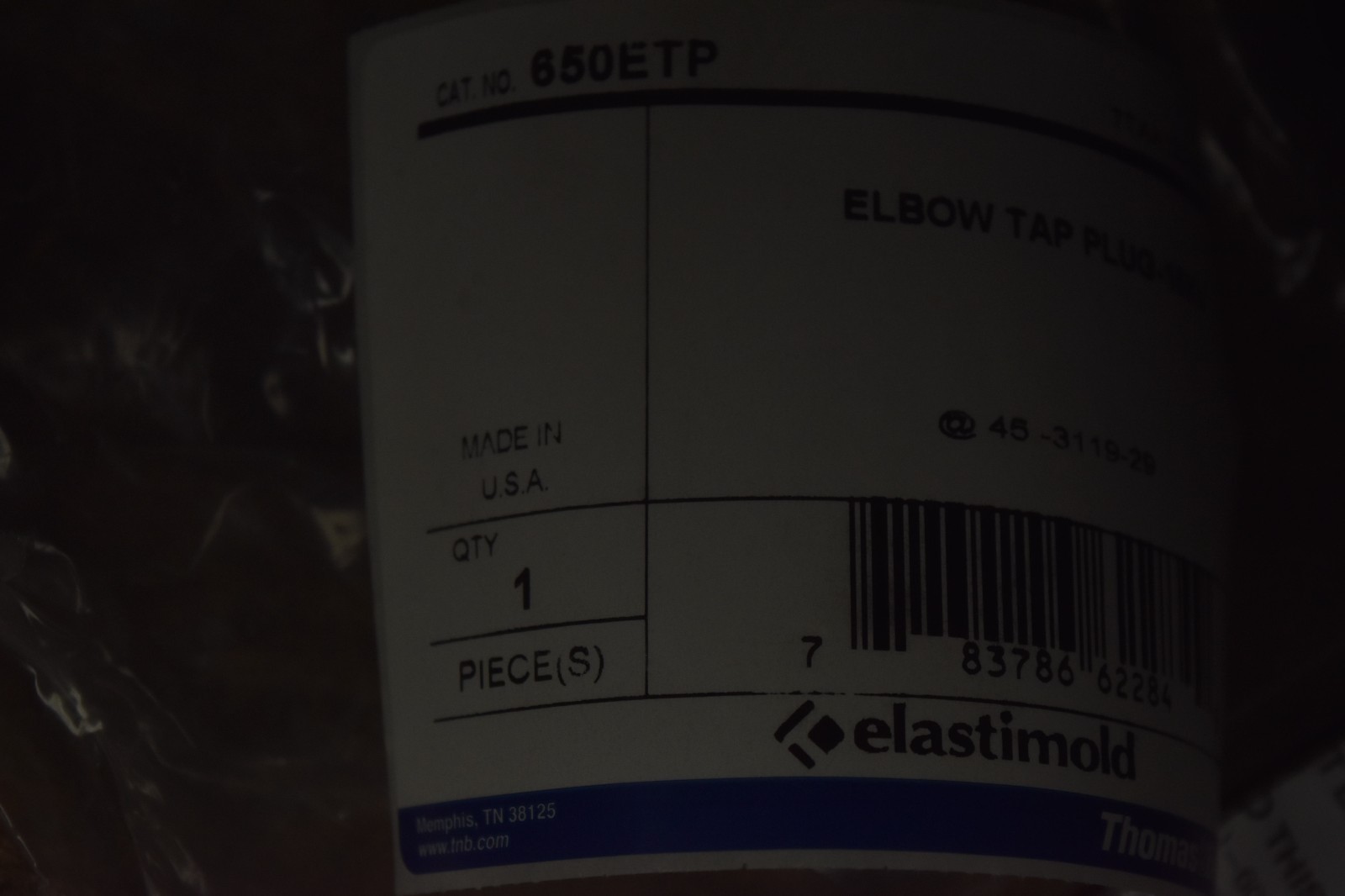 LOT OF 5 ELASTIMOLD K650ETP Elbow Tap Plug 15KV NOS FREE SHIPPING