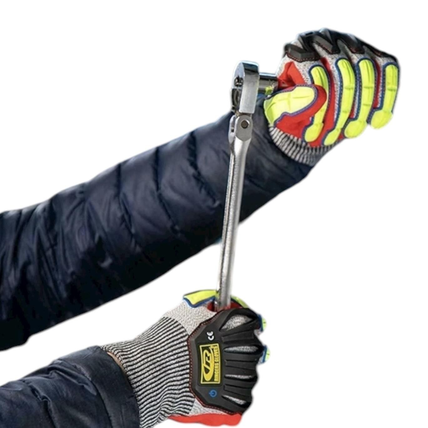Ringers Gloves Knit Cut5 Sandy Nitrile Dip Impact Cut Resistant Gloves 2XL