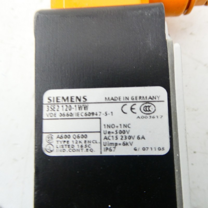 SIEMENS 3SE2120-1WW 500V 6A NSMP