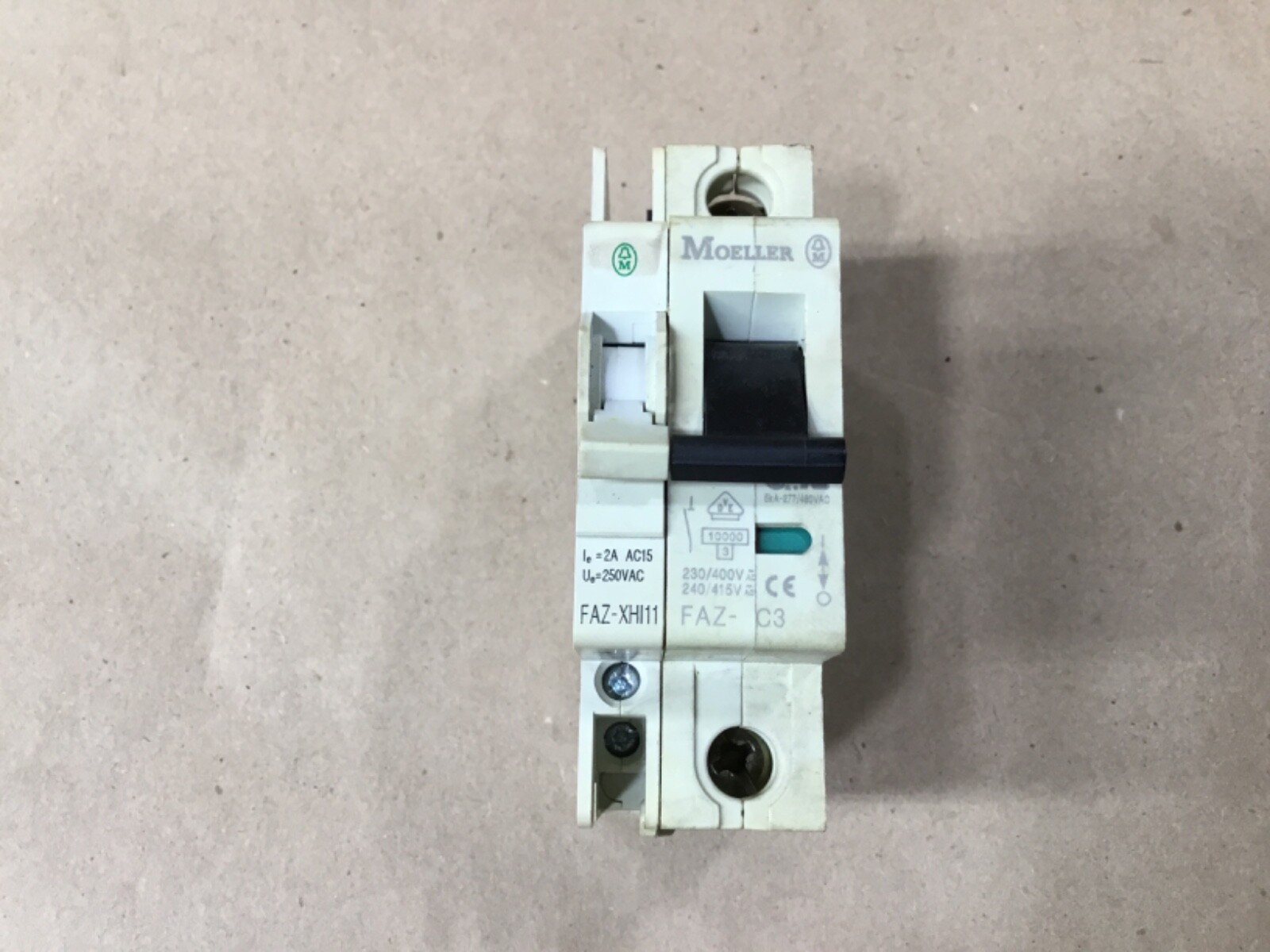 Moeller FAZ-C3 Circuit Breaker With FAZ-XH11 #23I20