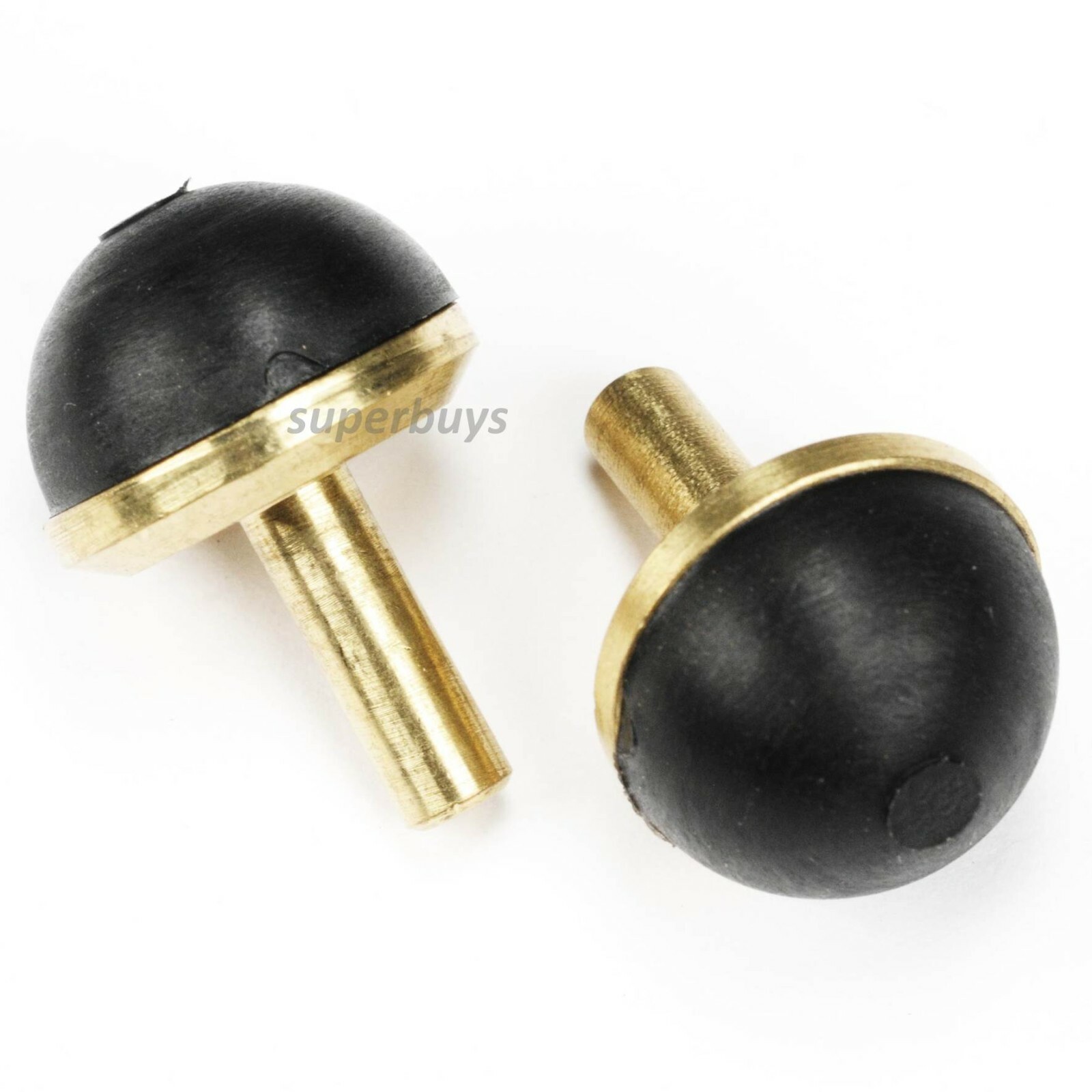 2pcs 12mm Black Brass Dome Tap Valve Sink Repair Drip Fix Pipe Hot Cold Water
