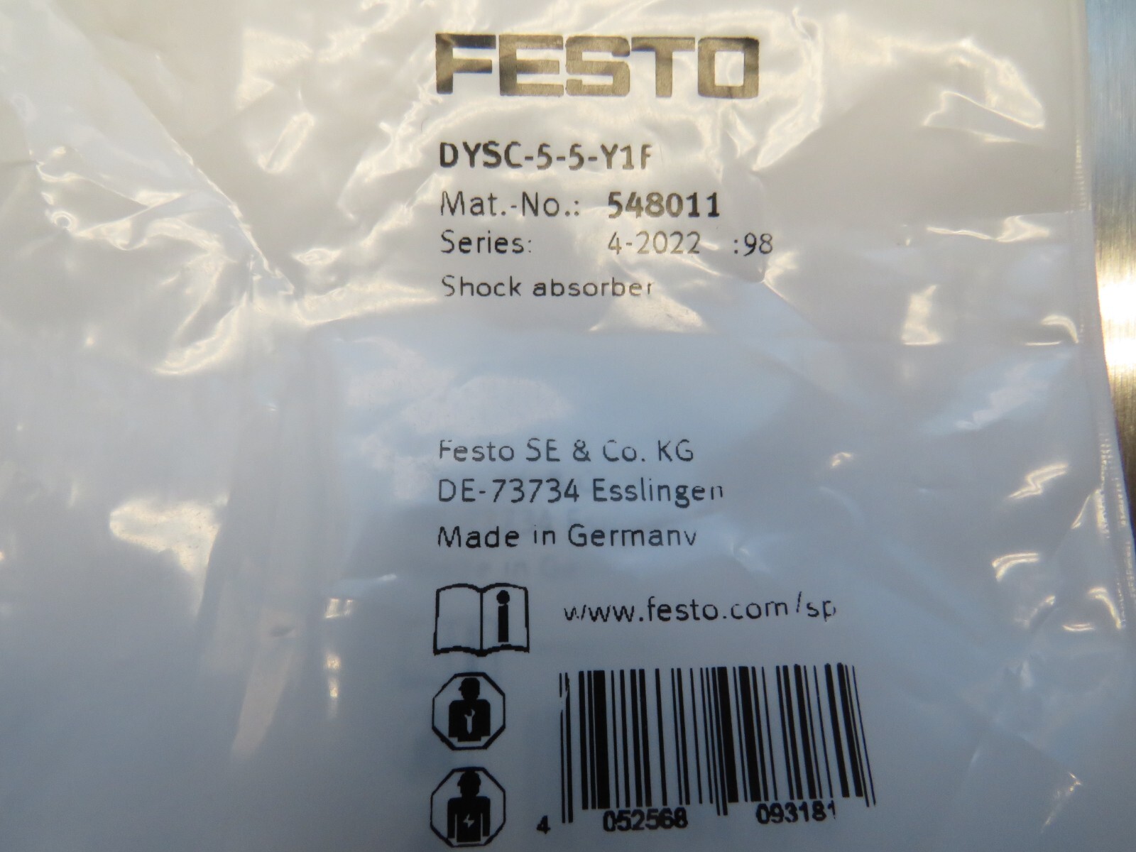 Festo DYSC-5-5-Y1F Shock Absorber 548011 (USA SELLER)