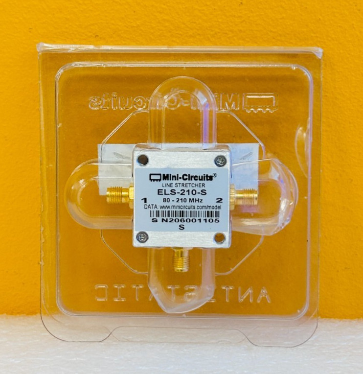 Mini Circuits ELS-210-S, 80-210 MHz, SMA (F) 360° Electronic Line Stretcher New!