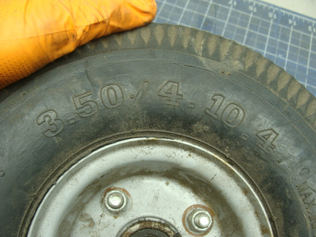 B&P MANUFACTURING 3.50/4 10 4 TIRE AND RIM LOT OF 3