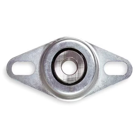 Dayton 4X729 2 Mount Holes, Rhombus, 2 Bolt Flange Bearing, Radial Ball, 3/4 In