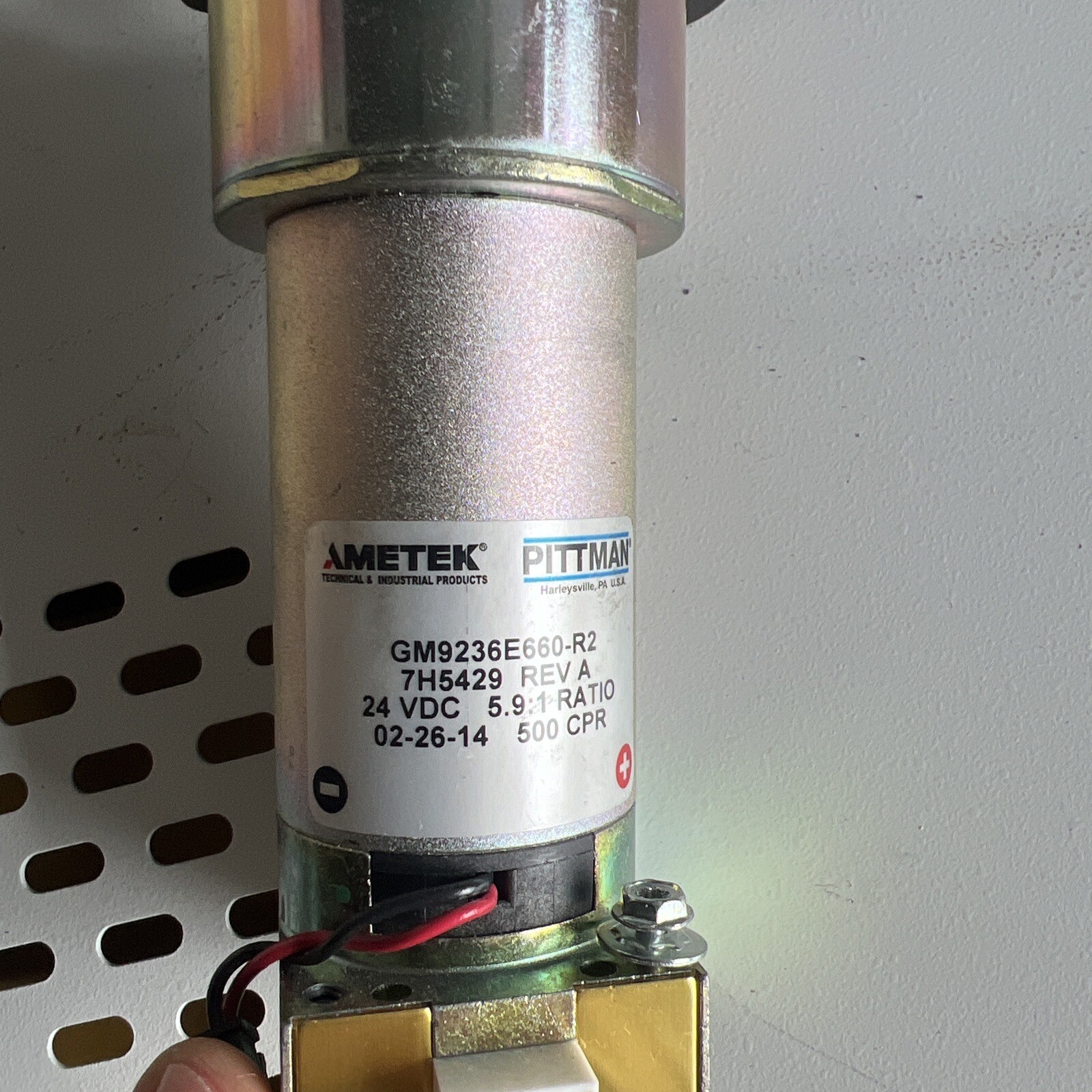 AMETEK PITTMAN GM9236e660-r2 7h5429 Rev A 5.9.1 Ratio 500cpr