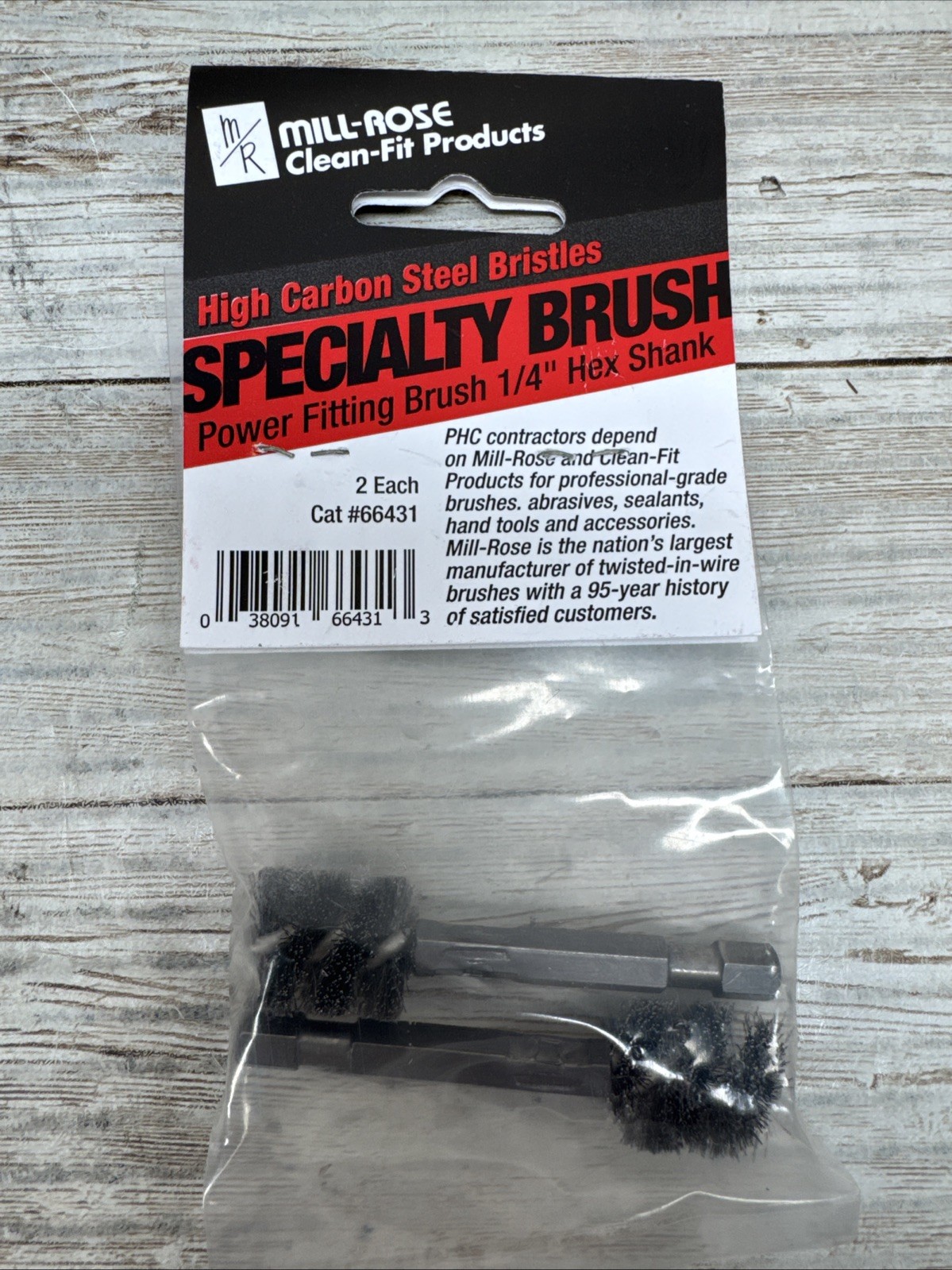 Mill-Rose Specialty Brush High Carbon Steel Bristles 66431 Power Fitting Brush 2