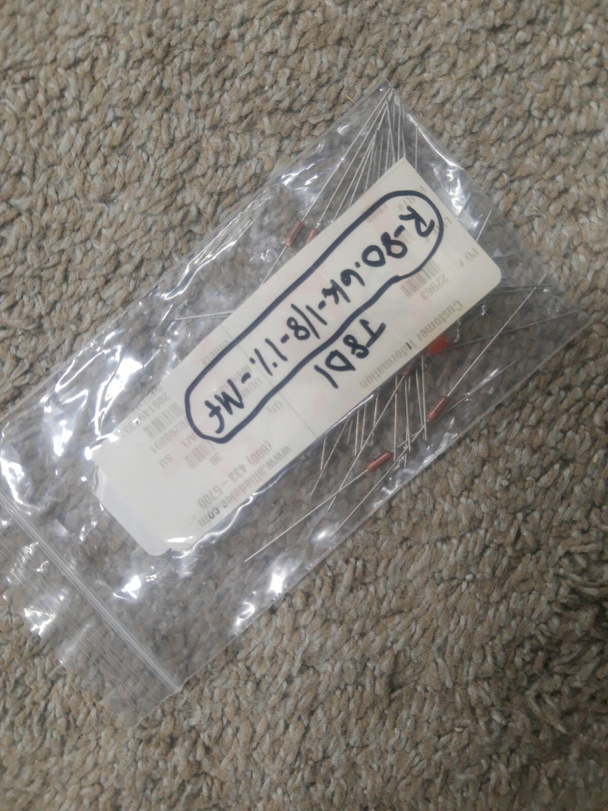 NEW LOT of 30 Vishay Dale Film Resistors 80.6K OHM 1/8W 1% AXIAL RN55D F
