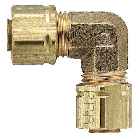 Parker 165Ca-6 3/8″ Compression Brass Union 90 Degree Elbow 10Pk