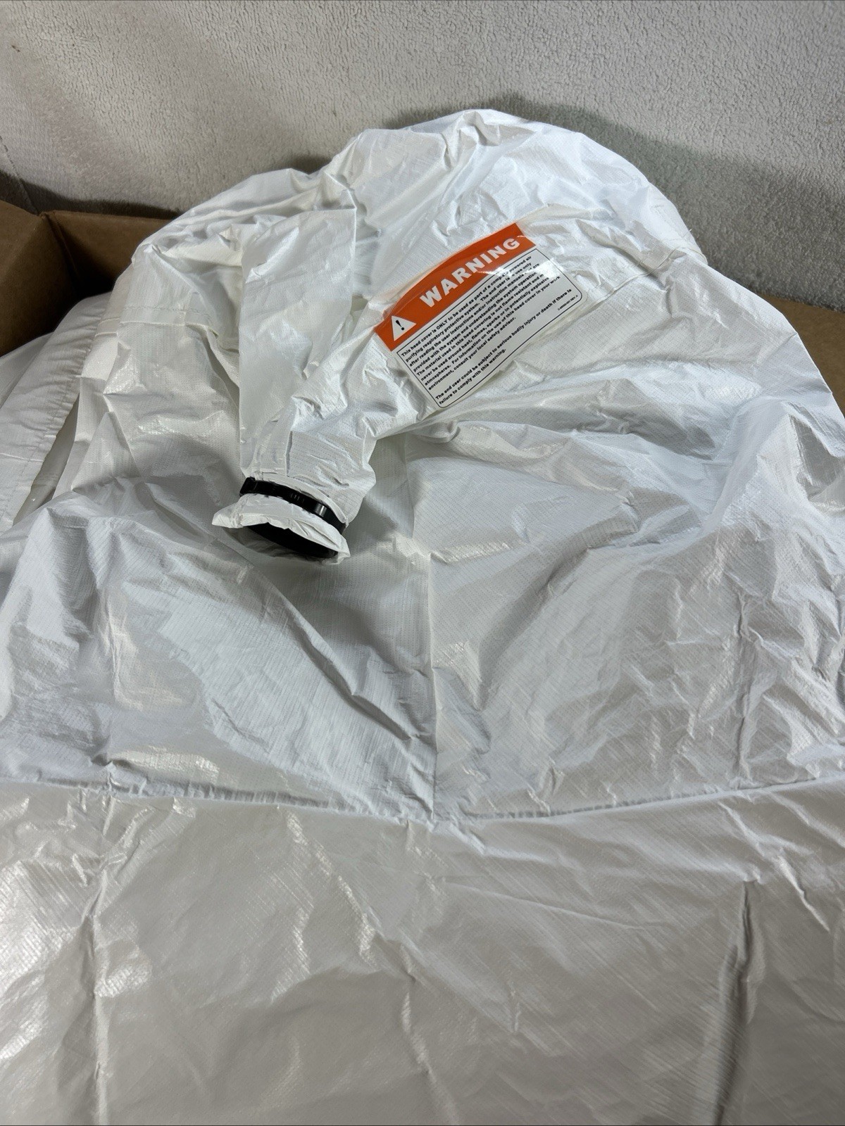Lot of 10 – Tychem AirBoss Loose Fitting PAPR Hood W/Cape FlexAir White (6183)
