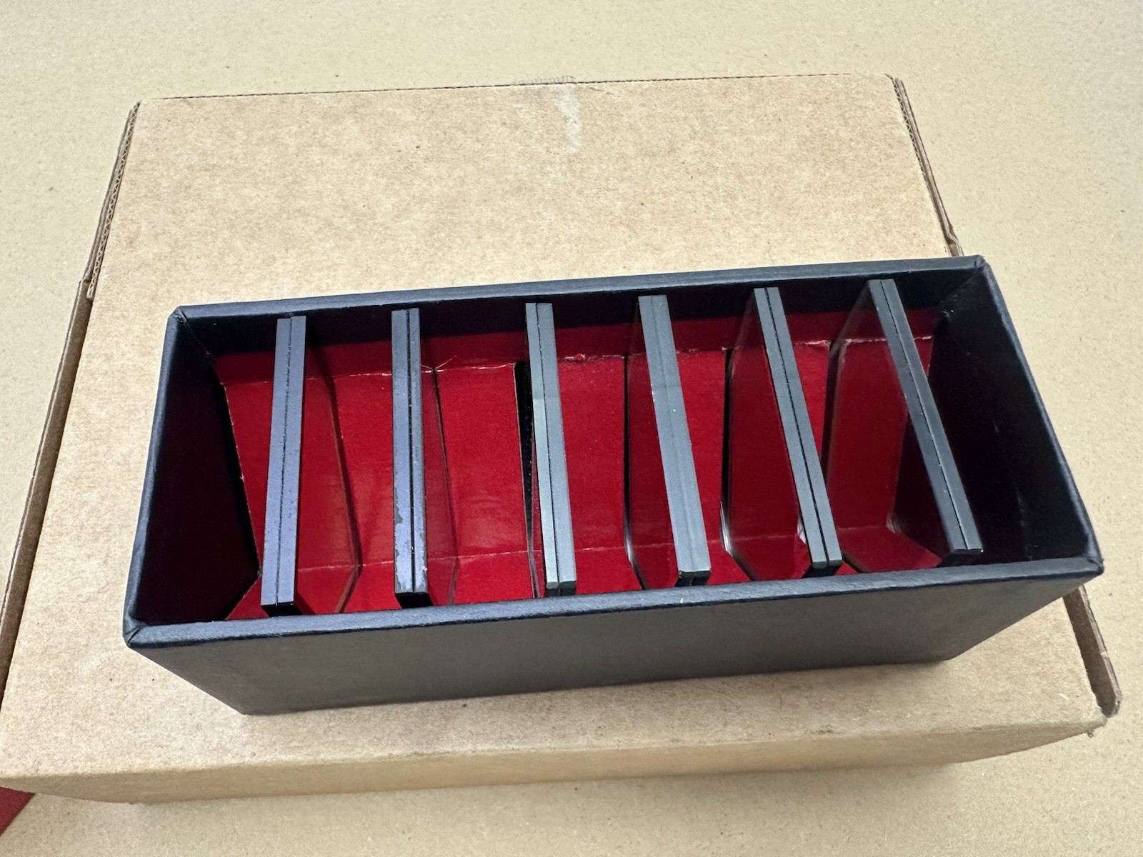 Vtg FULL BOX Set of SIX (6) Bausch & Lomb Optical Density Filters 313411-103
