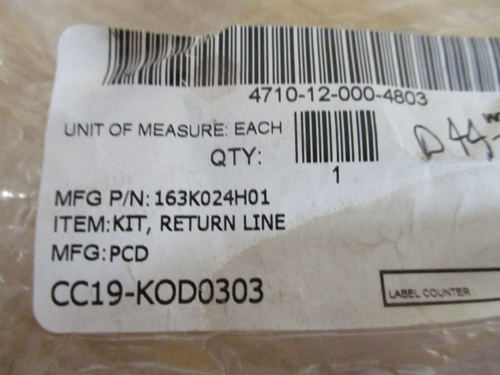 New Directions 163K024H01 Return Line Kit