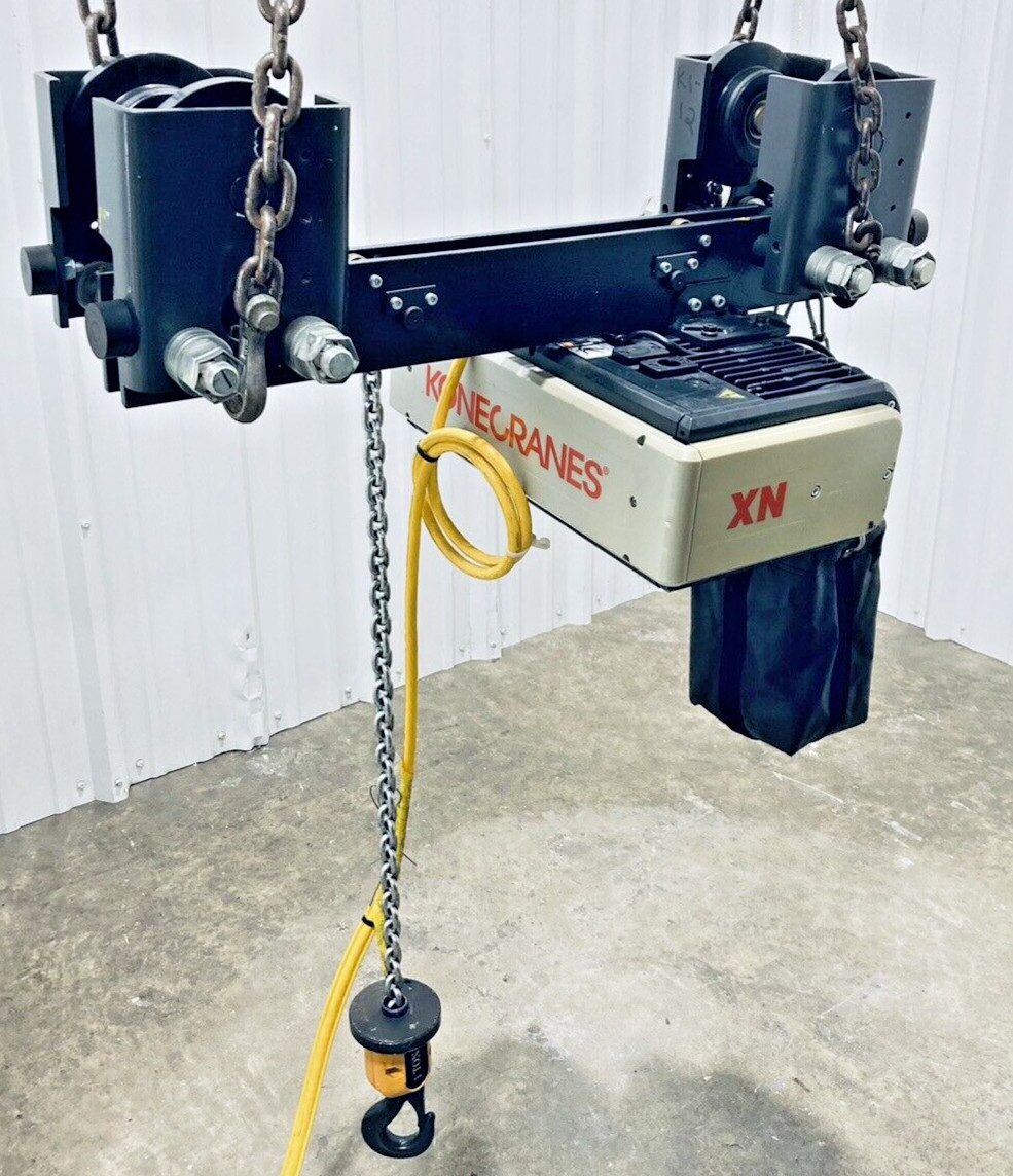 KONECRANES XN10100015P16S1C 3/4-TON ELECTRIC CHAIN HOIST 1.5HP 460V 3PH 16FPM
