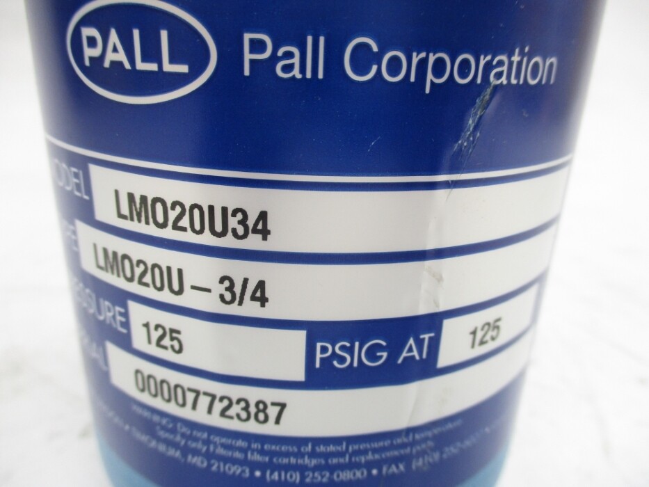 PALL LMO20U34 125PSIG NSNP