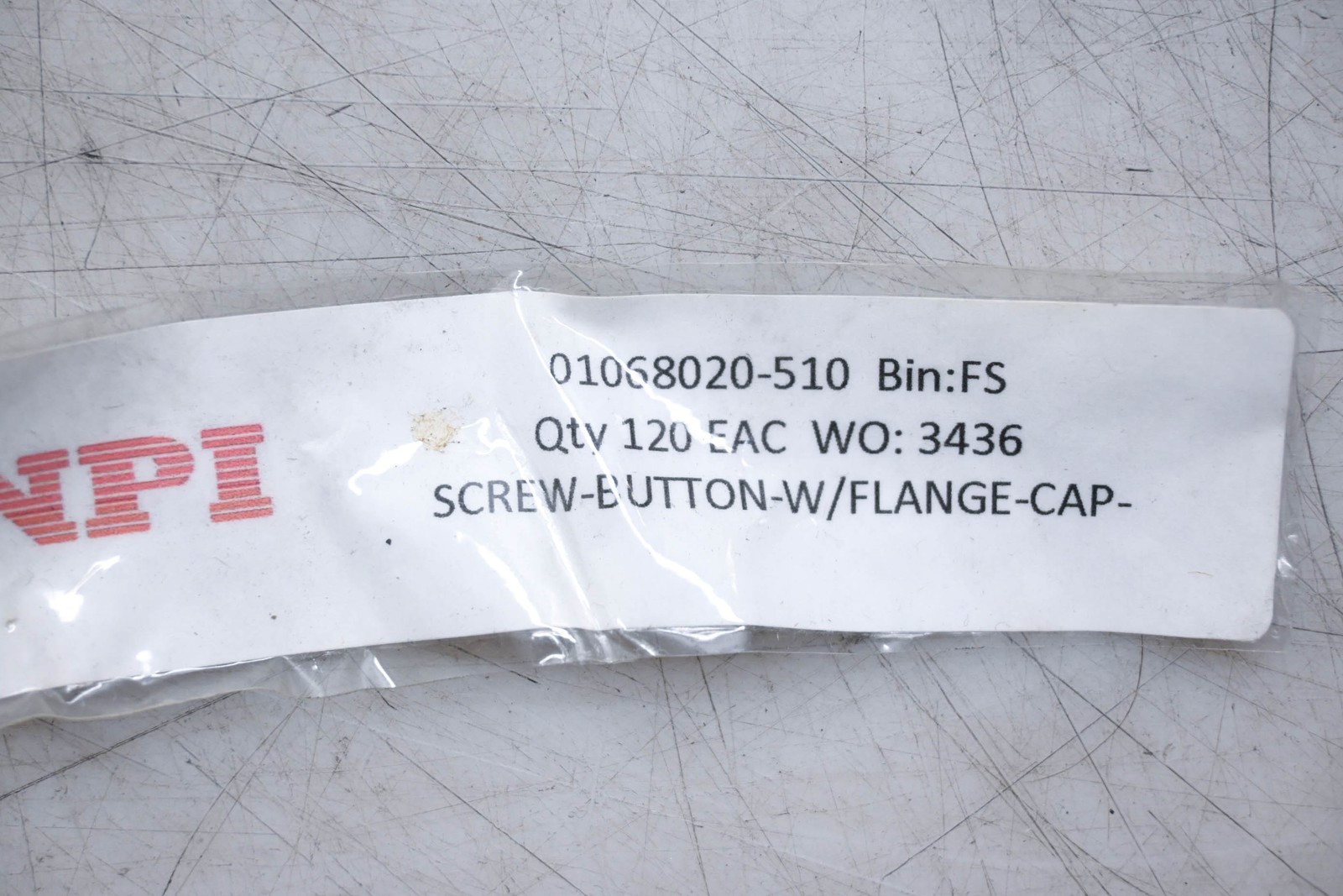 NPI 01068020-510 Flange Cap Button Screws Qty 100 NOS