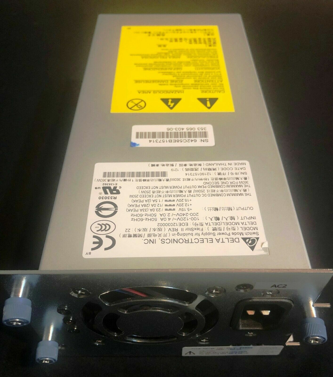 AH220A HP StorageWorks MSL8096/4048 250W Power Supply 440328-001 – TESTED!