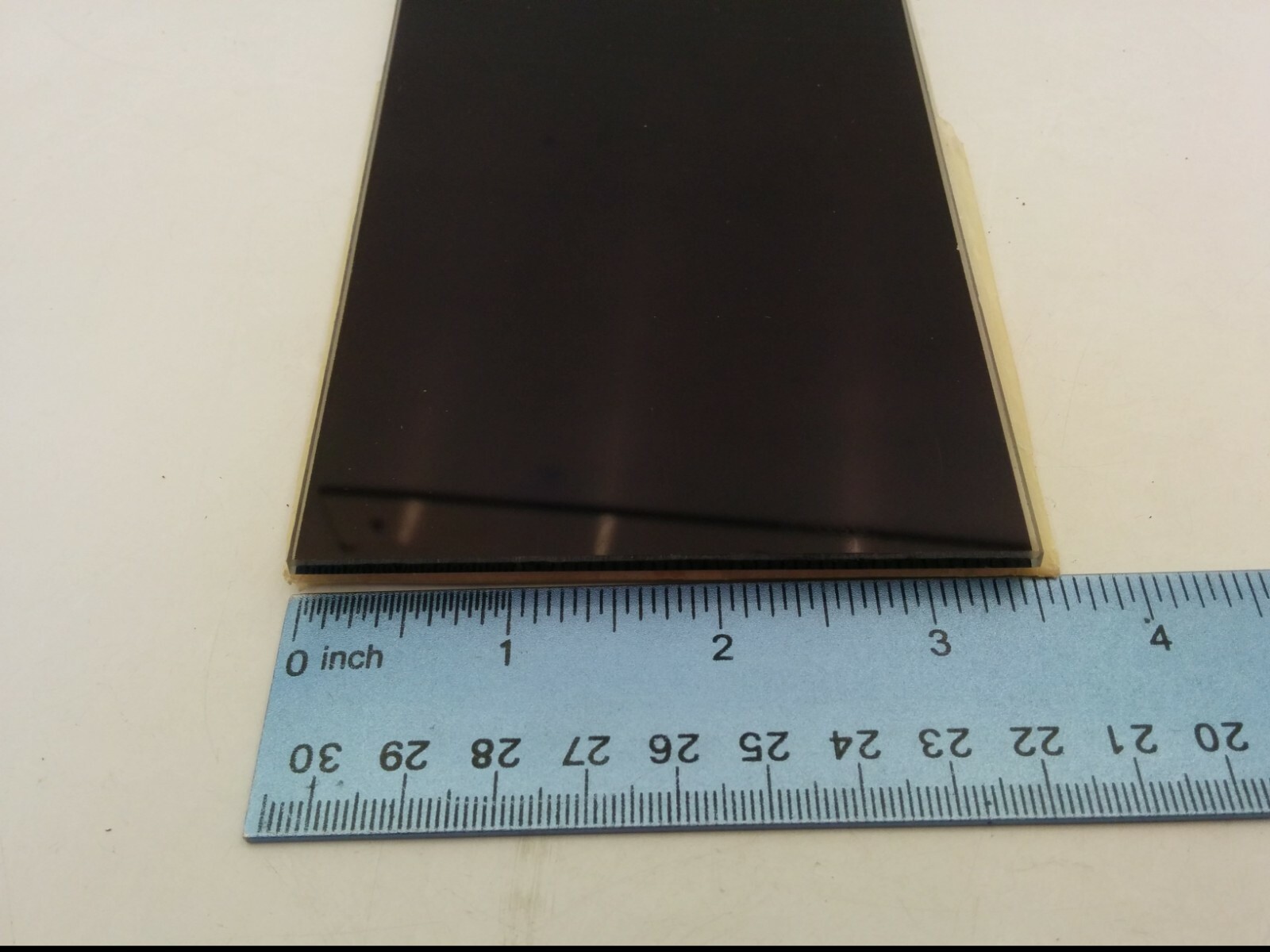 ALSTOM POWER 3-1/2″ x 5-1/2″ x 1/8″ DARK TINTED GLASS VYCOR, NNB