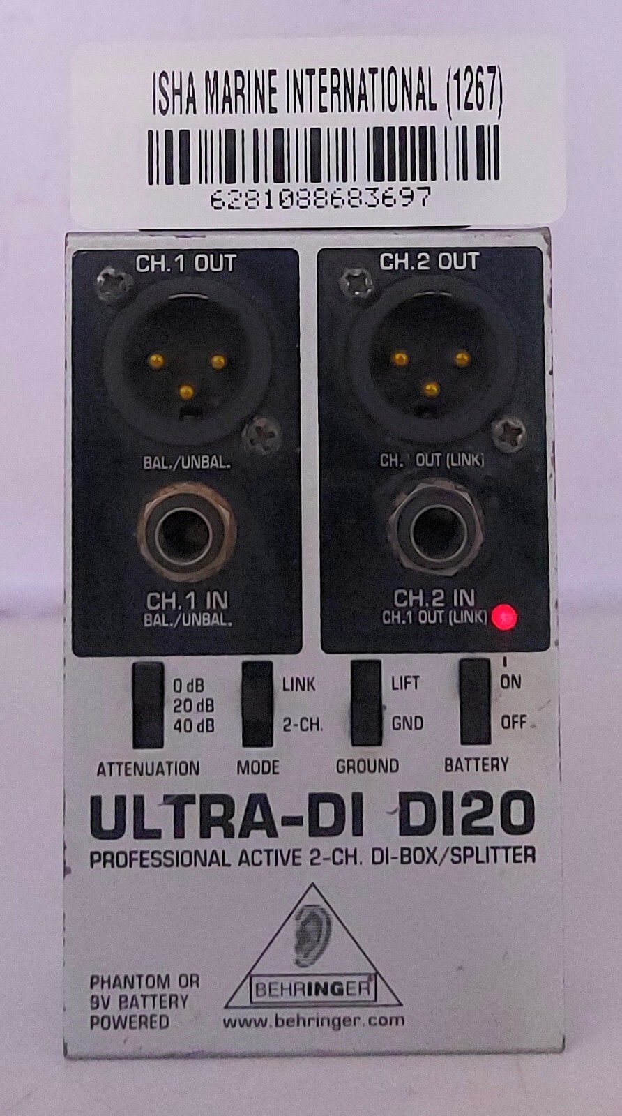 Behringer ULTRA-DI DI20 Professional Active 2-Channel