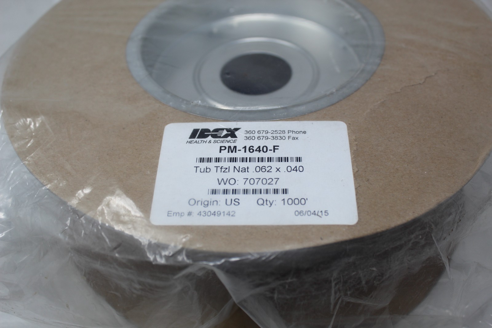 NEW 1000 PCS Idex Health & Science Tub Tfzl Nat .062 x .040 PM-1640-F