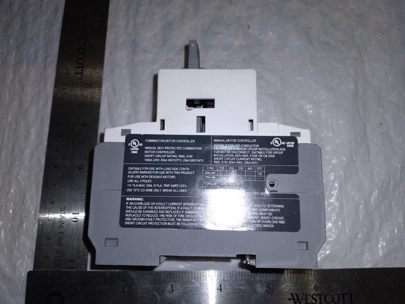CERUS INDUSTRIAL MANUAL MOTOR STARTER CMS-32H 690V 50/60HZ 6KV