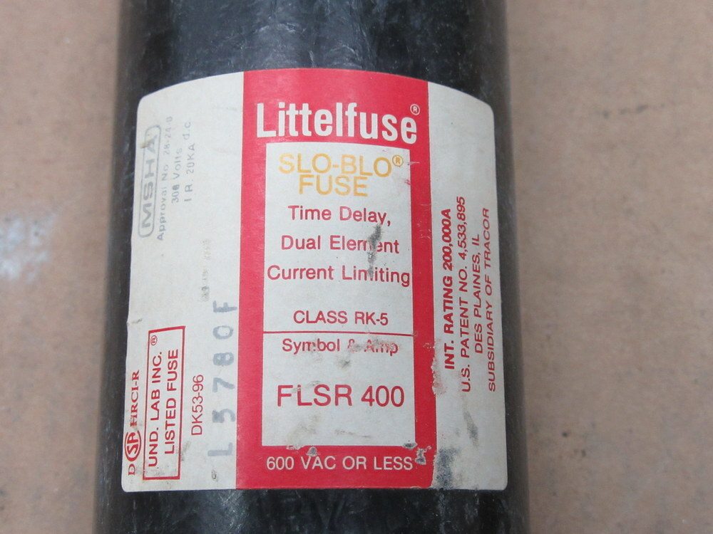 Littelfuse FLSR-400 SLO-BLO Fuse FLSR400 (Pack of 3)