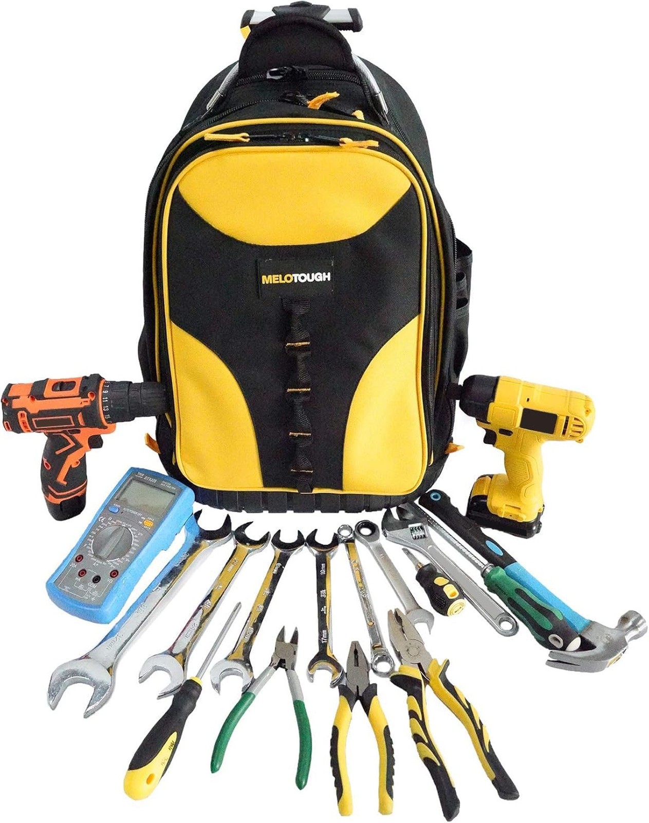 Wheeled Rolling Tool Bag Heavy Duty Tool Backpack for Men Tool Organizer Bag …