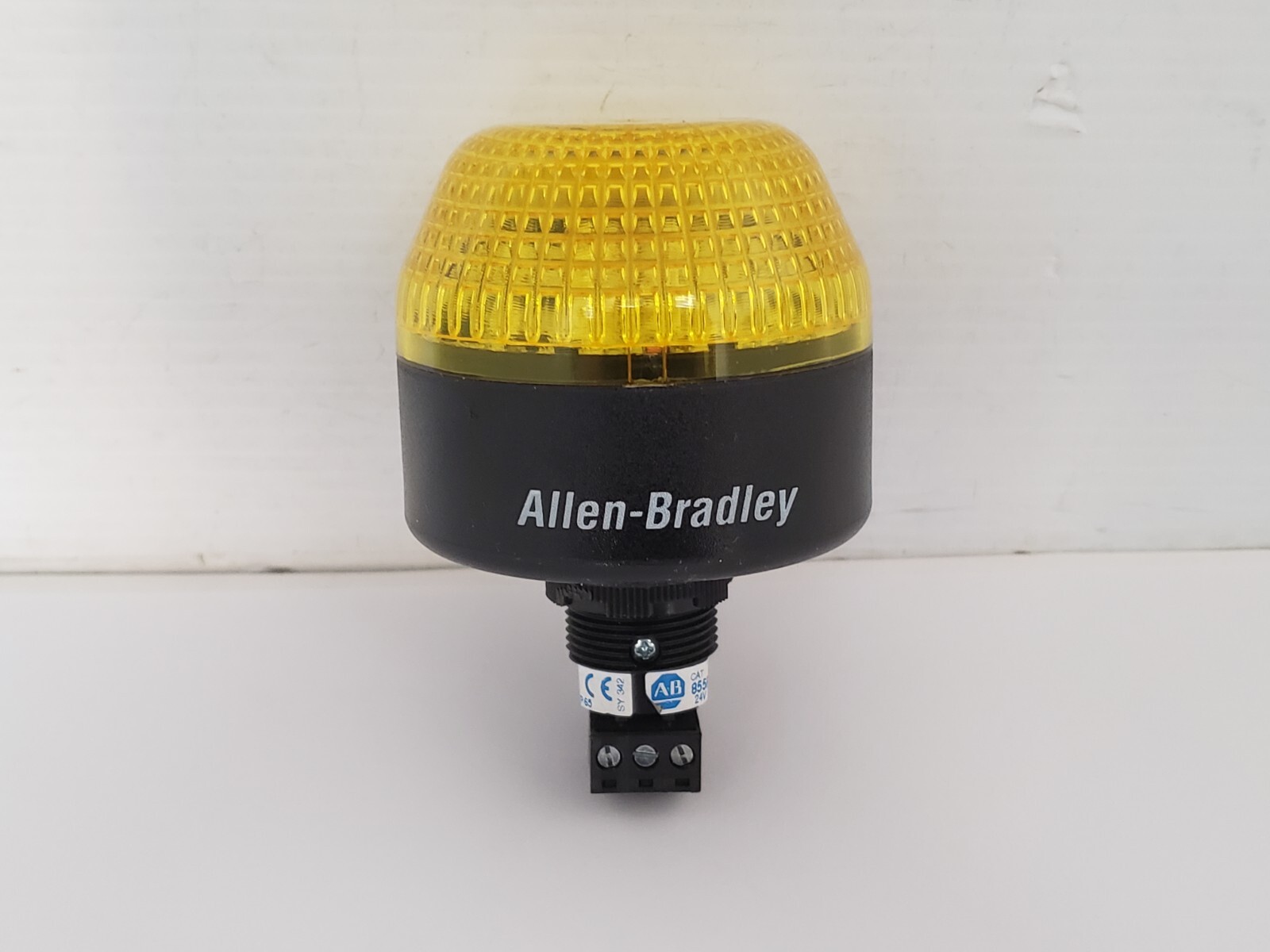 ALLEN BRADLEY 855PB-B24LE822 PANEL MOUNT SOUNDER 24V AC/DC YELLOW LENS SER A NNB