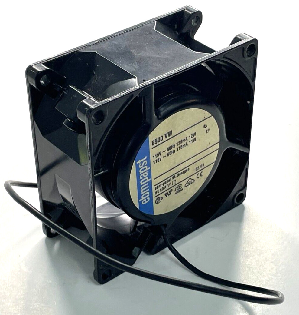 EBM-PAPST STANDARD SQUARE AXIAL FAN 8500VW 115-50HZ 135MA 12W 115-60HZ 115MA 11W