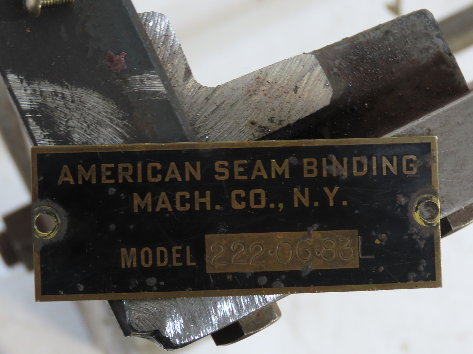 American S.B. Mach Co. Industrial Machine Table Cast Iron Stand Legs Base 7FT L