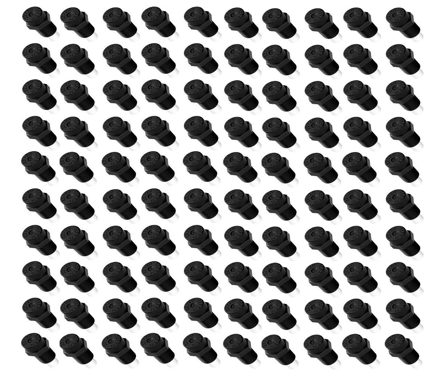 Tefen Plastic Fog Nozzle With Poly Filter Black 1/8″ NPT 3 GPH 100 Pack