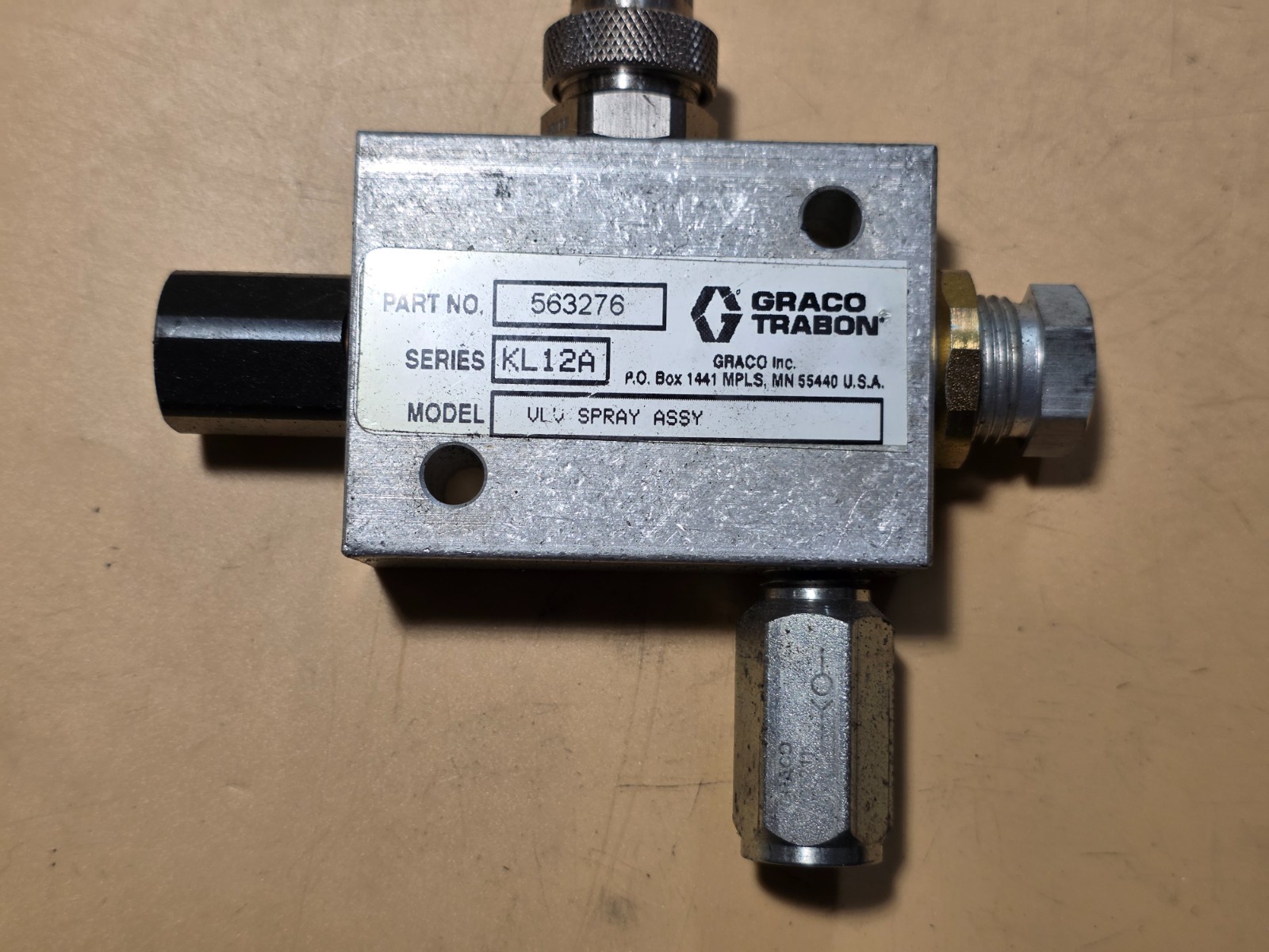 Graco Trabon 563276, 510-652-230 Air Lube Spray Control Valve