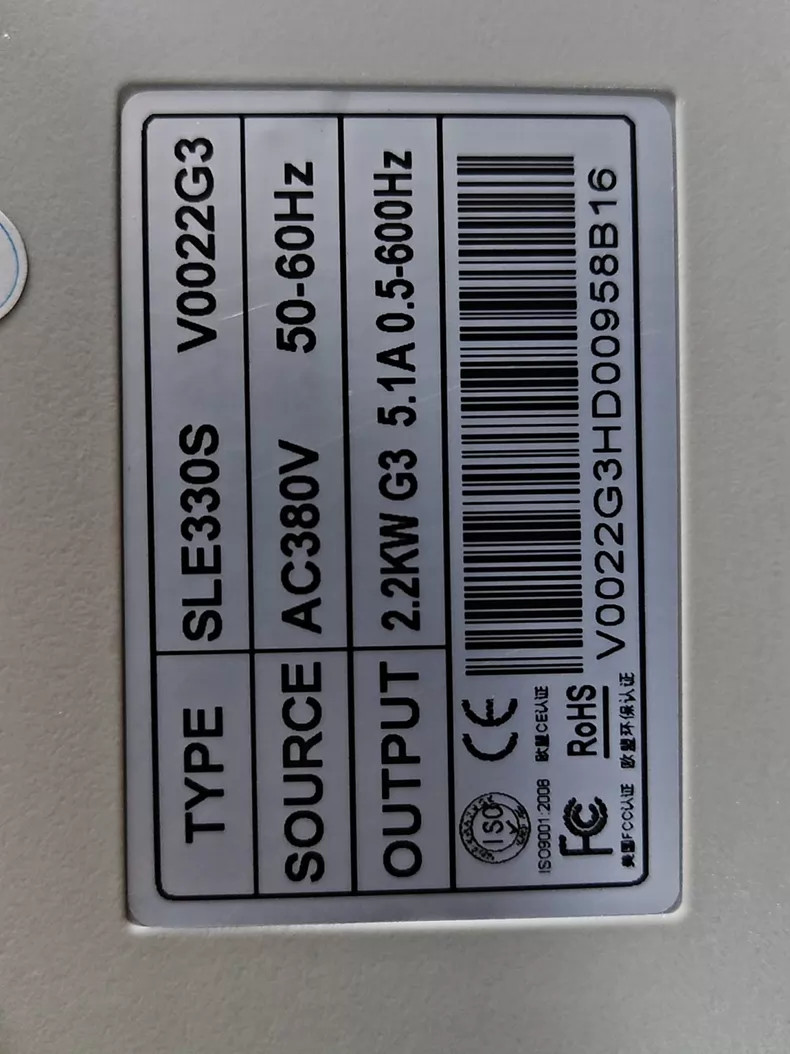 1P SLE330S V0022G3 VFD 2.2KW 380V
