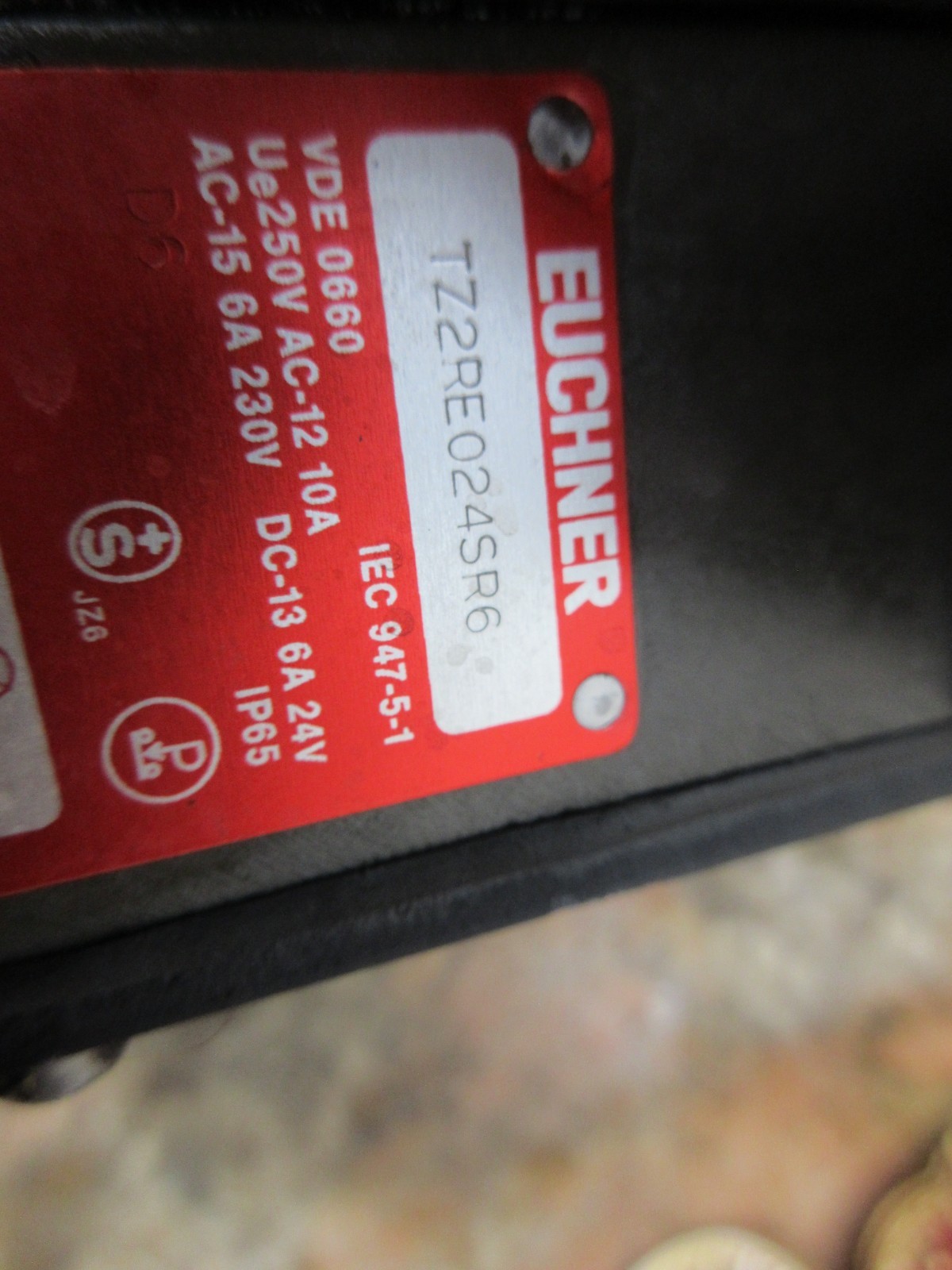 1996 CITIZEN L25 CNC LATHE EUCHNER INTERLOCK SAFETY SWITCH TZ2RE024SR6 EACH 1
