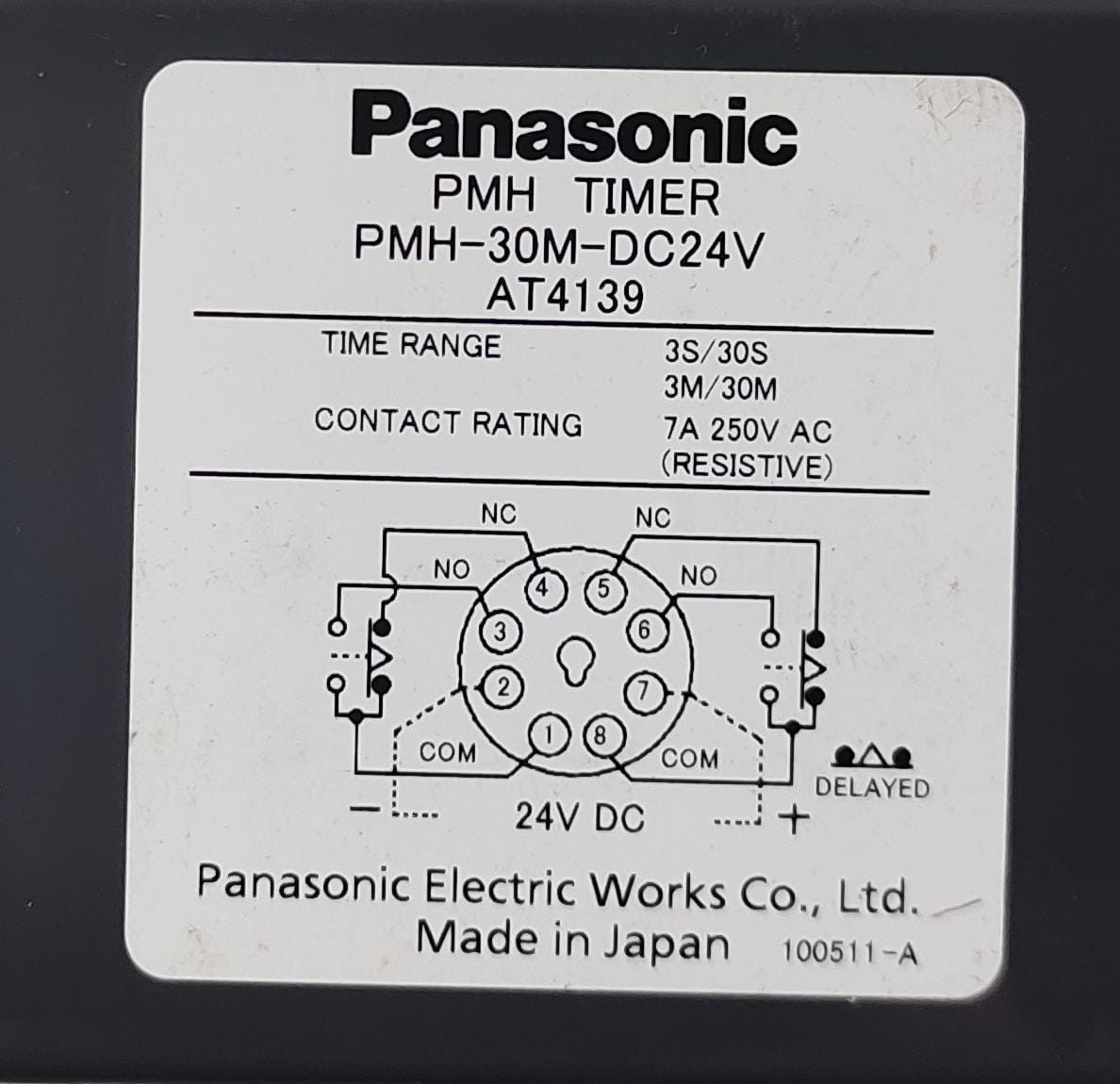 Panasonic PMH-30M-DC24V Pmh Timer AT4139